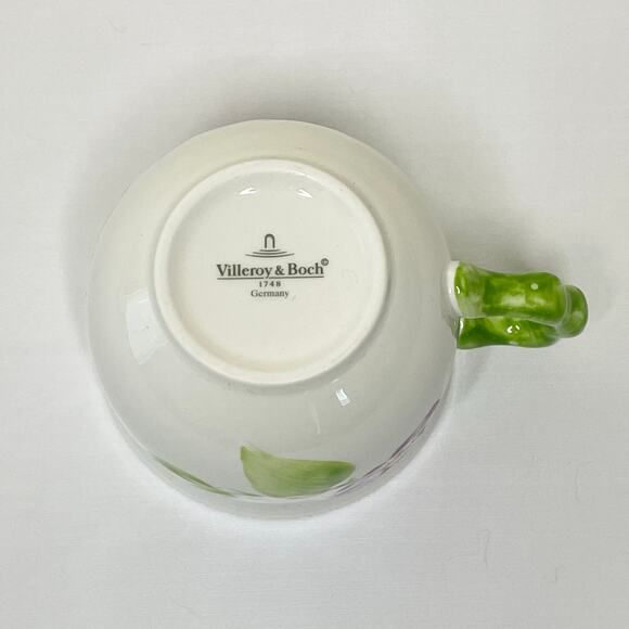 VTG Villeroy & Boch Spring Rose Violett Country Collection Cup & Saucer | EUC - Picture 7 of 10